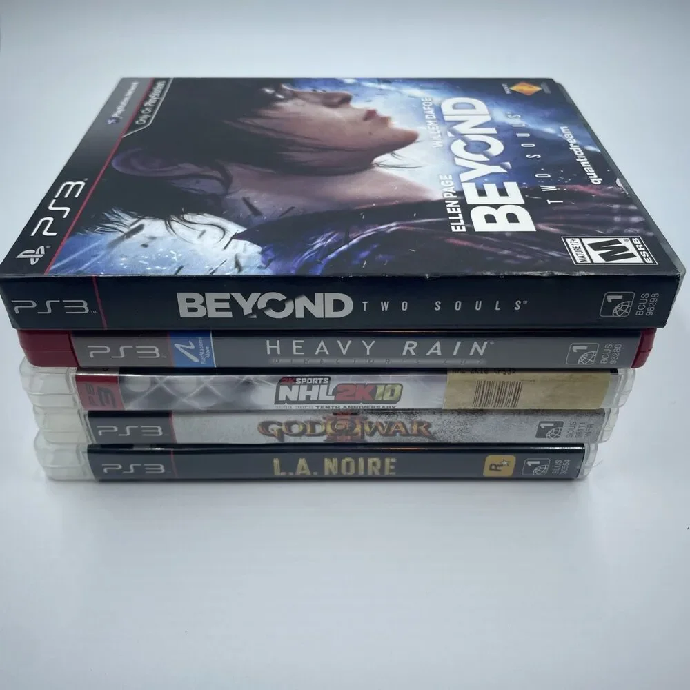PS3 Game Lot of 5 - Beyond Two Souls STEELBOOK, God of War, L.A. Noire & More!